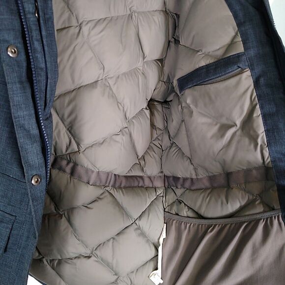 LL BEAN Women's Baxter State Parka Down Coat Blue Sz Large Petite Please Read - Picture 8 of 13